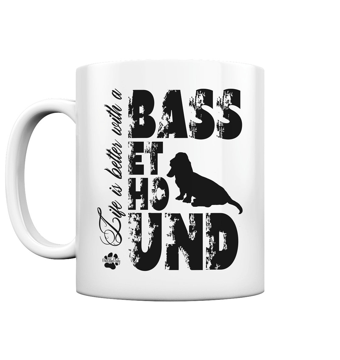 Life is better with a Basset Hound - Tasse glossy - Multitalenty