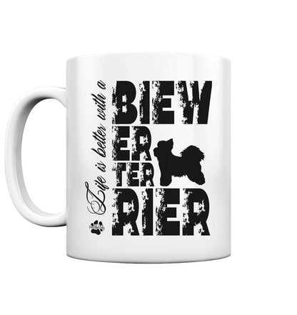 Life is better with a Biewer Terrier - Tasse glossy - Multitalenty