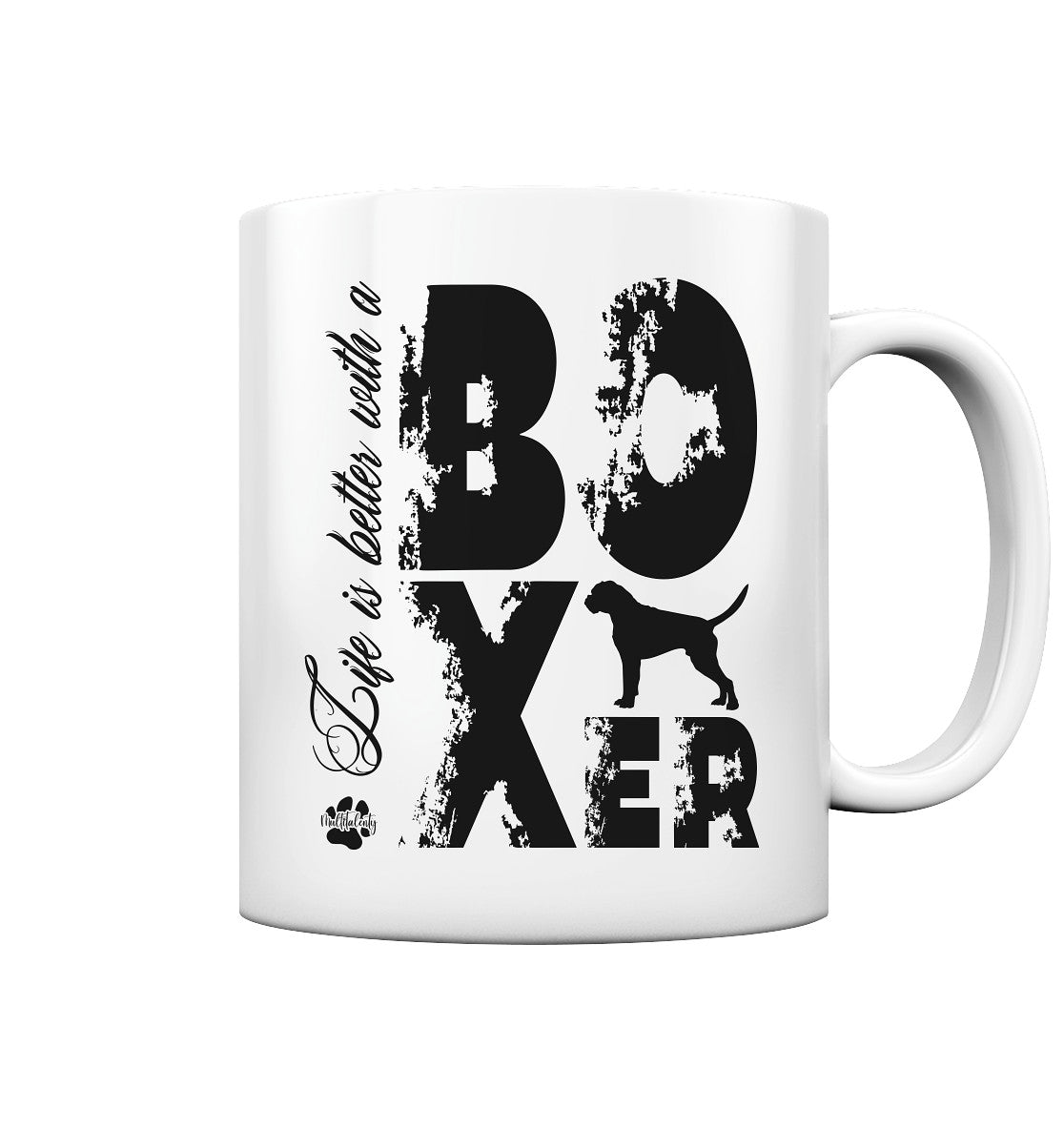 Life is better with a Boxer - Tasse glossy - Multitalenty