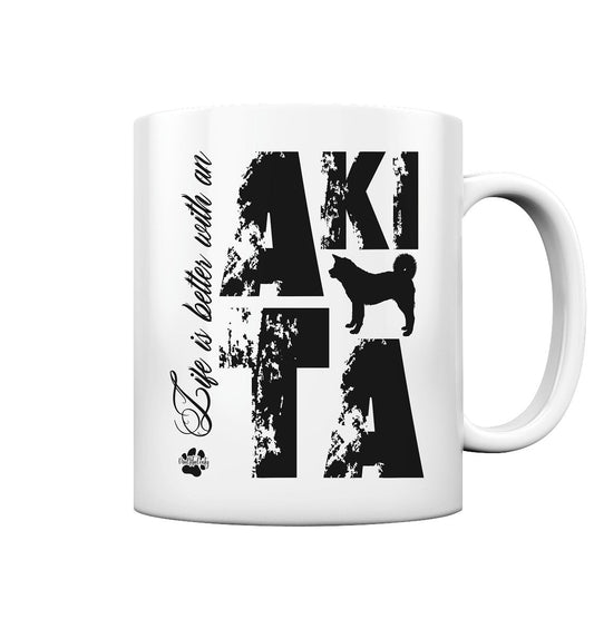 Life is better with an Akita - Tasse glossy - Multitalenty