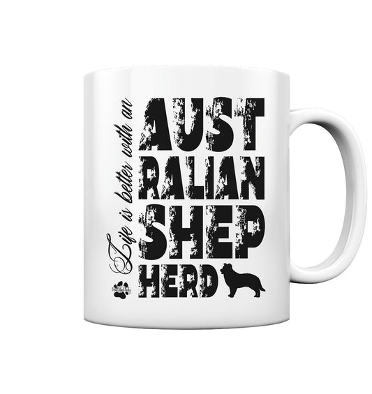 Life is better with an Australian Shepherd - Tasse glossy - Multitalenty