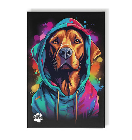 Rhodesian Ridgeback mit Kapuze - Leinwand 30x45cm - Multitalenty