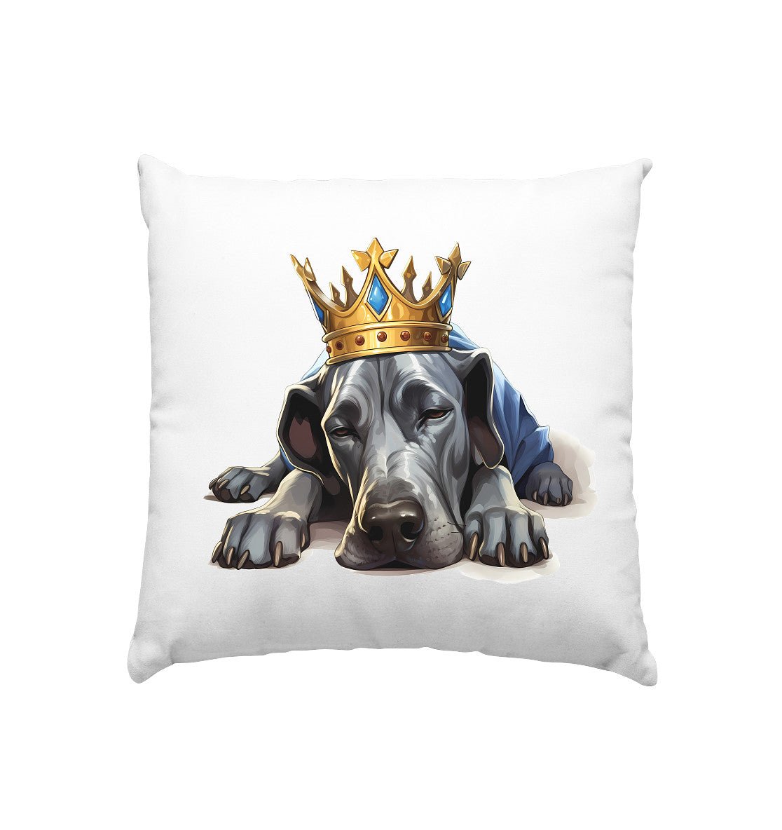 Schlafende Deutsche Dogge - Kissen 40x40cm - Multitalenty