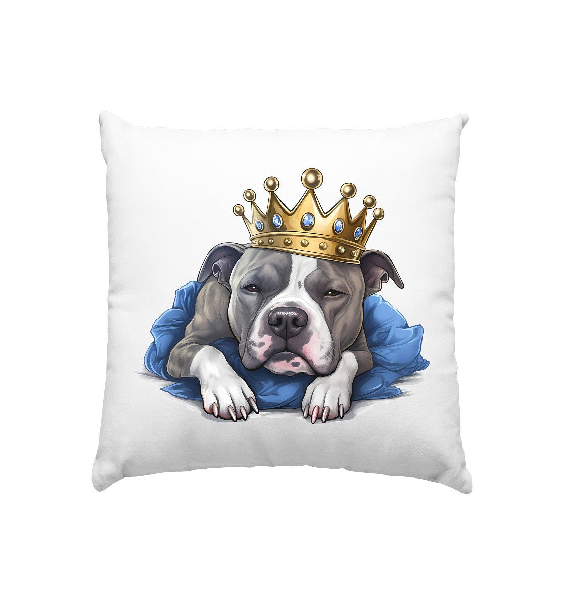 Schlafender American Staffordshire Terrier - Kissen 40x40cm - Multitalenty