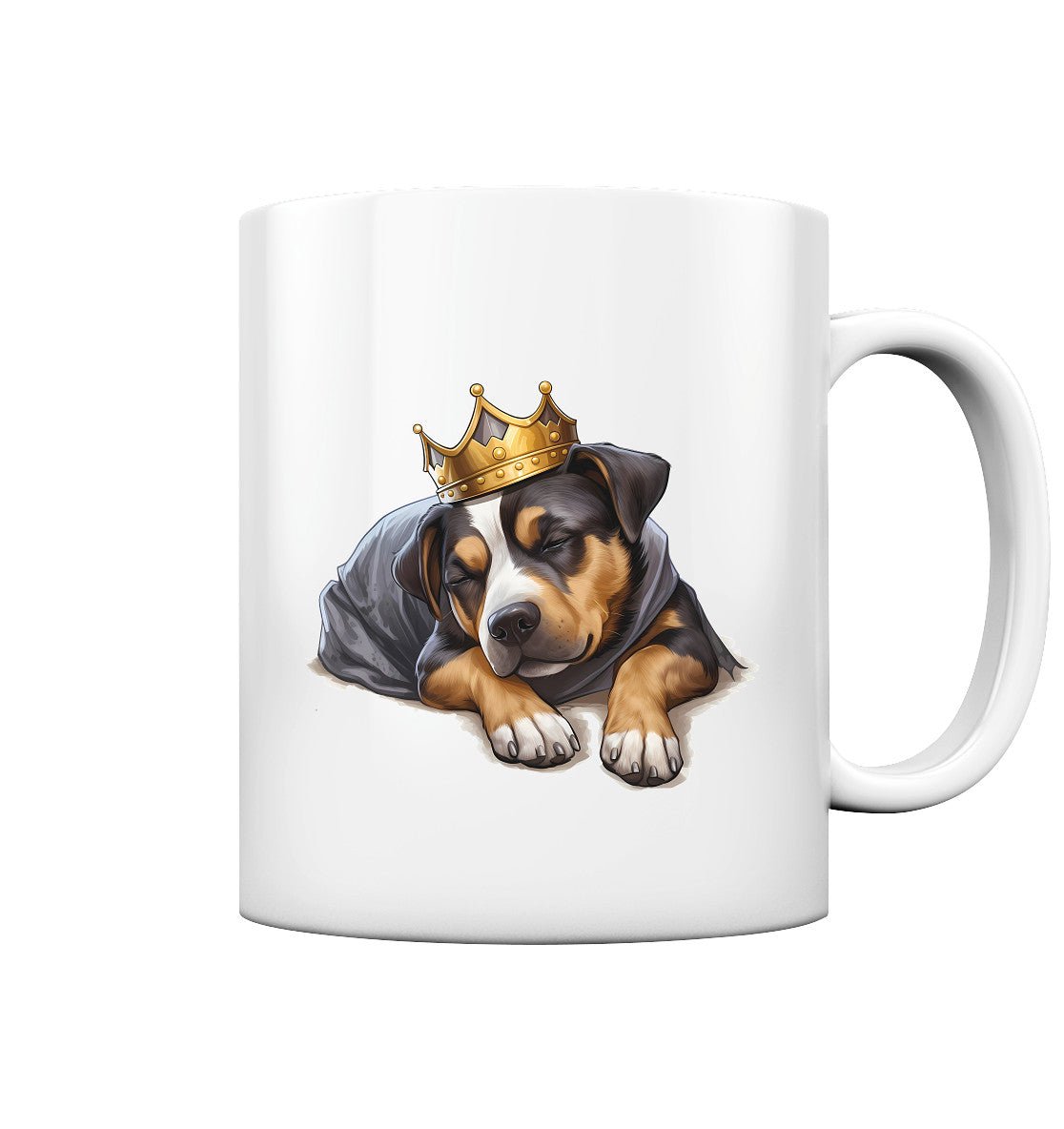 Schlafender Appenzeller Sennenhund - Tasse glossy - Multitalenty