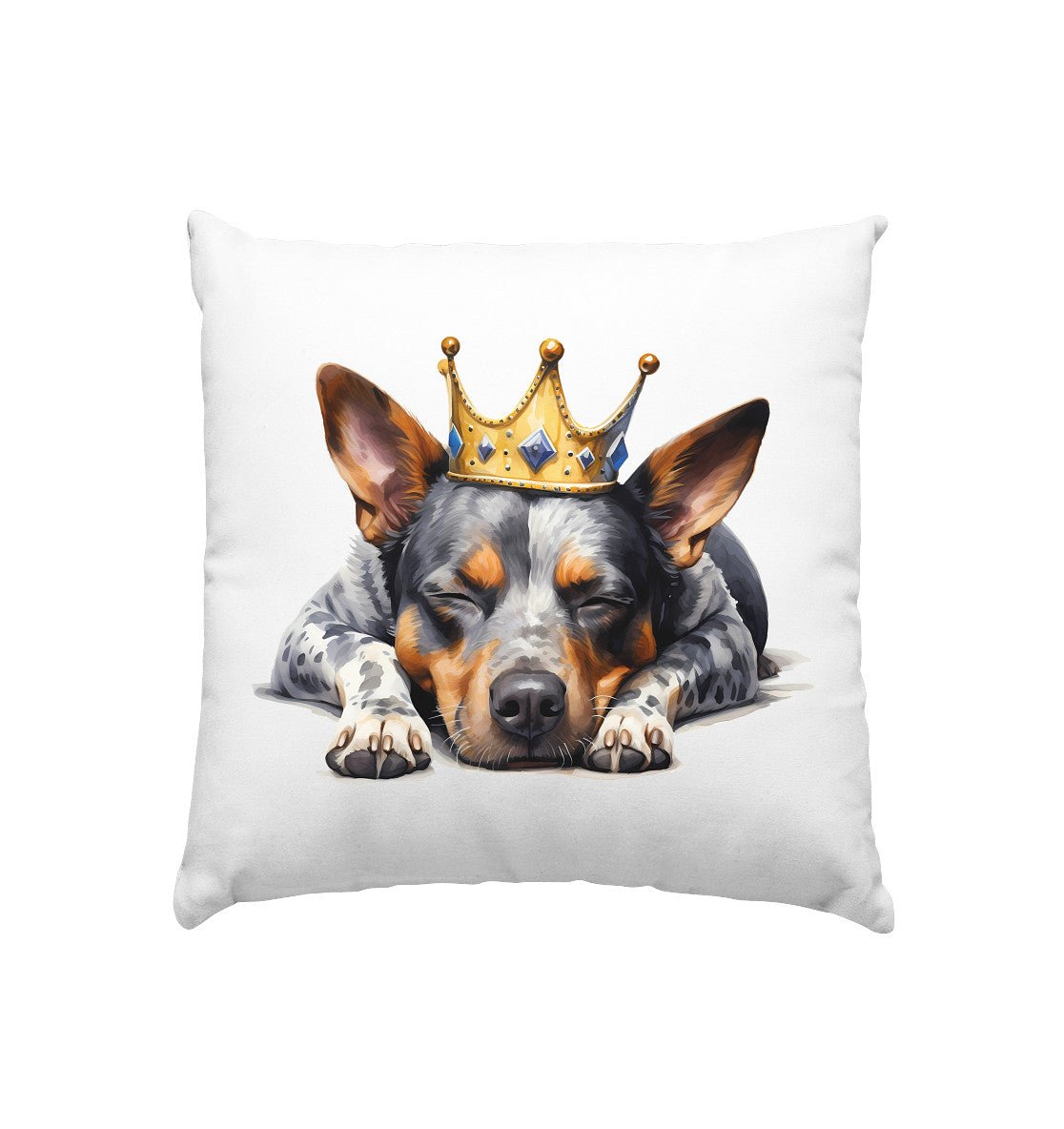 Schlafender Australian Cattle Dog - Kissen 40x40cm - Multitalenty