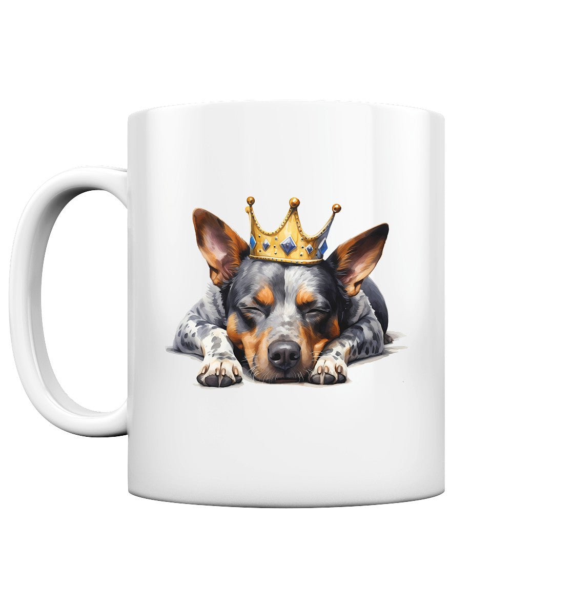 Schlafender Australian Cattle Dog - Tasse glossy - Multitalenty