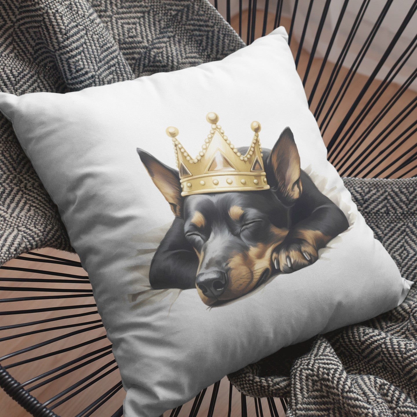 Schlafender Australian Kelpie - Kissen 40x40cm - Multitalenty