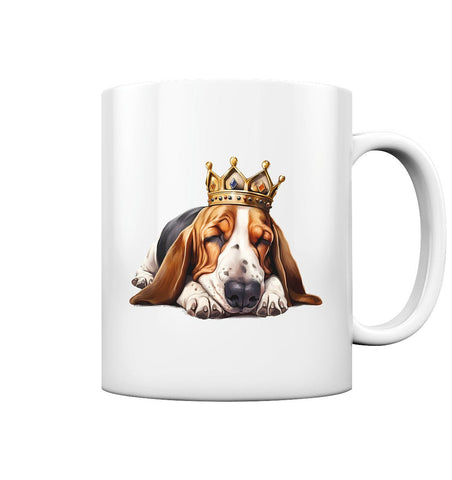 Schlafender Basset Hound - Tasse glossy - Multitalenty