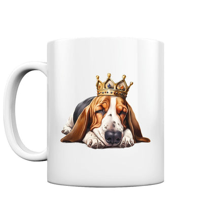 Schlafender Basset Hound - Tasse glossy - Multitalenty