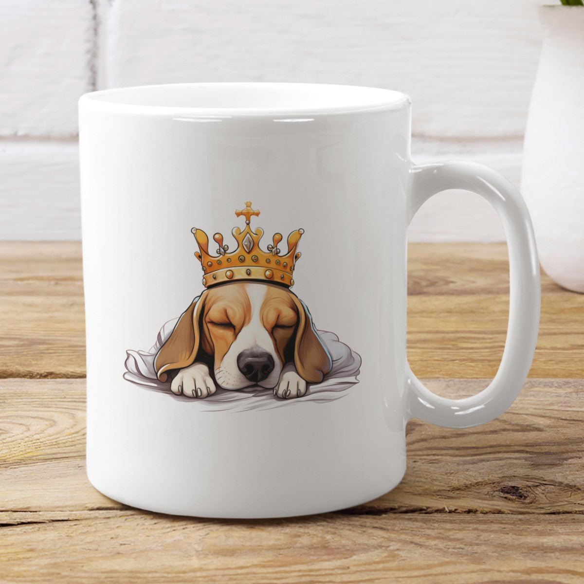 Schlafender Beagle - Tasse glossy - Multitalenty