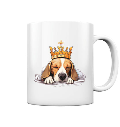 Schlafender Beagle - Tasse glossy - Multitalenty