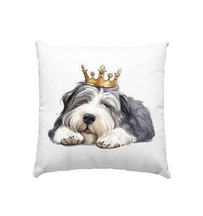 Schlafender Bearded Collie - Kissen 40x40cm - Multitalenty