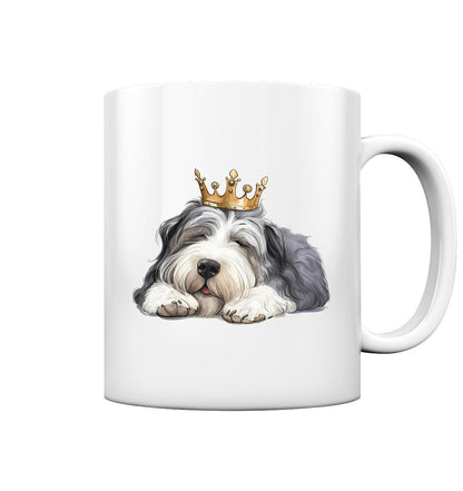 Schlafender Bearded Collie - Tasse glossy - Multitalenty