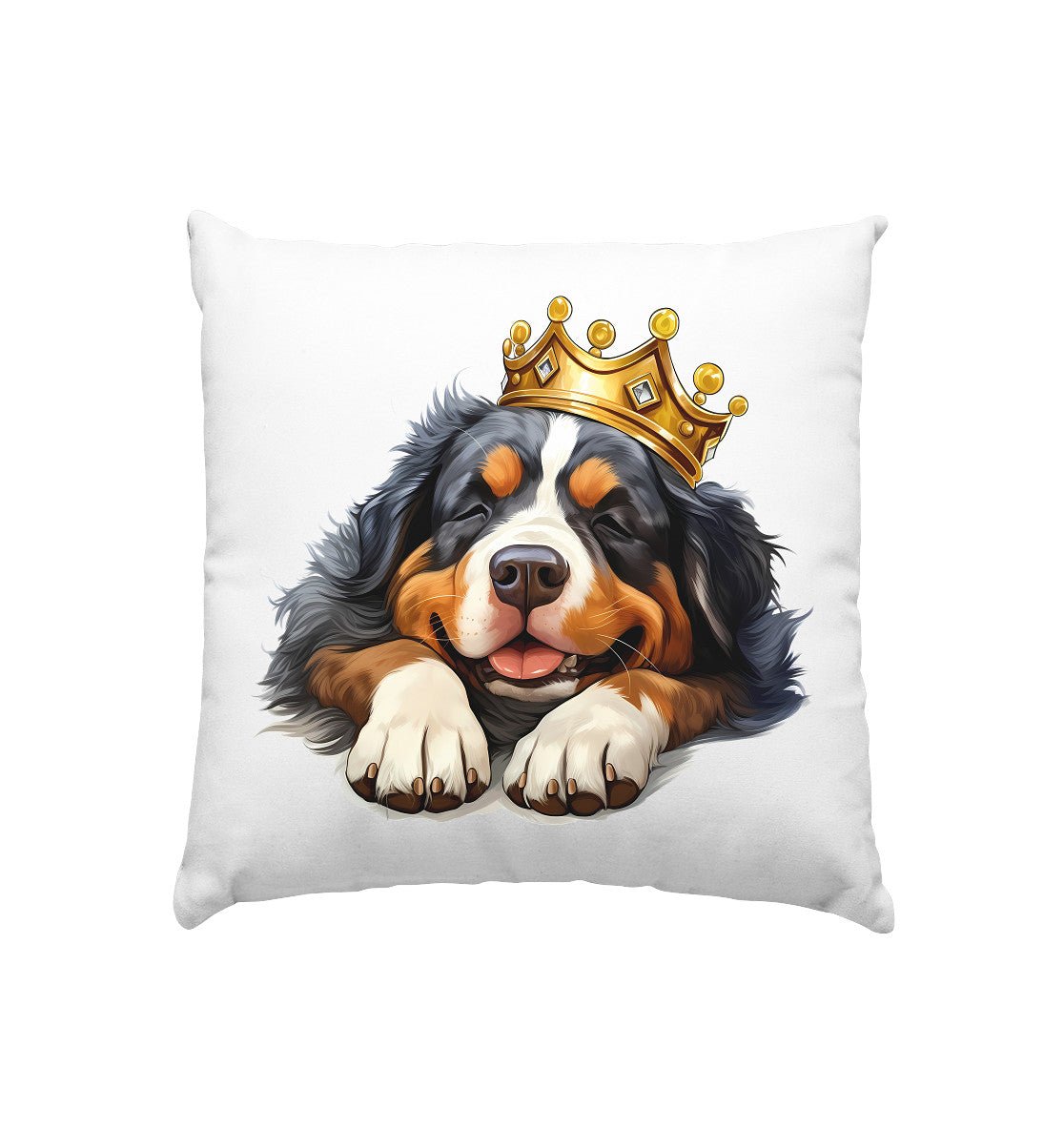 Schlafender Berner Sennenhund - Kissen 40x40cm - Multitalenty