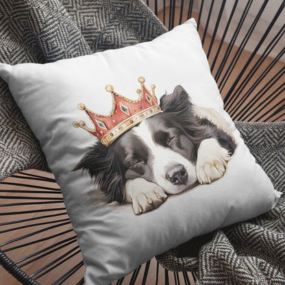 Schlafender Border Collie - Kissen 40x40cm - Multitalenty