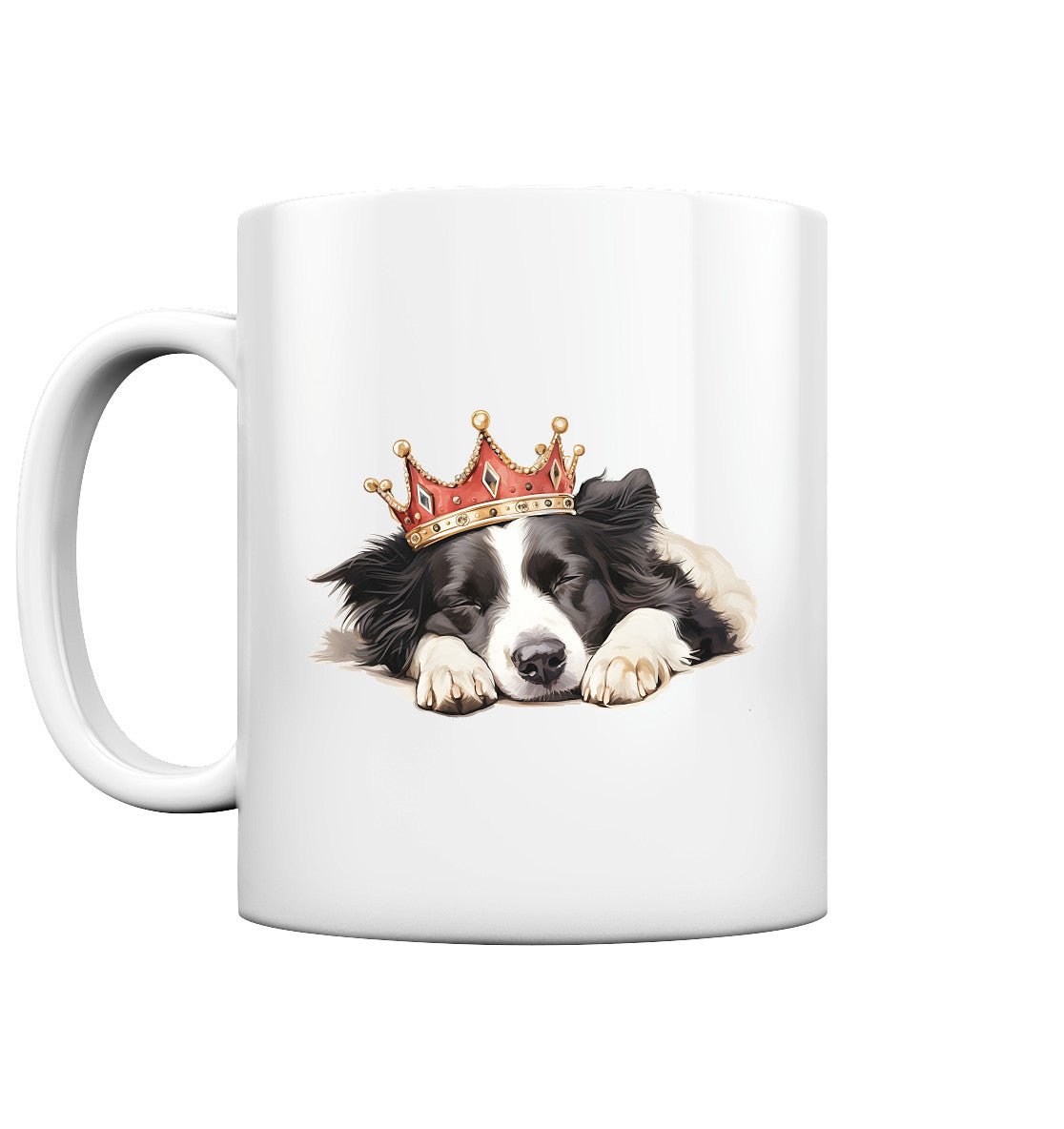 Schlafender Border Collie - Tasse glossy - Multitalenty