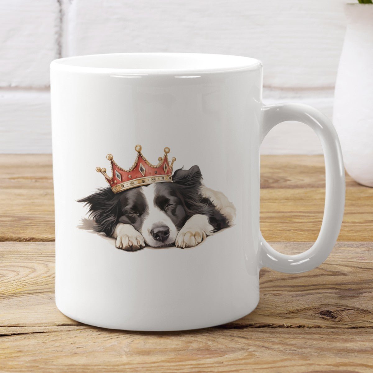 Schlafender Border Collie - Tasse glossy - Multitalenty