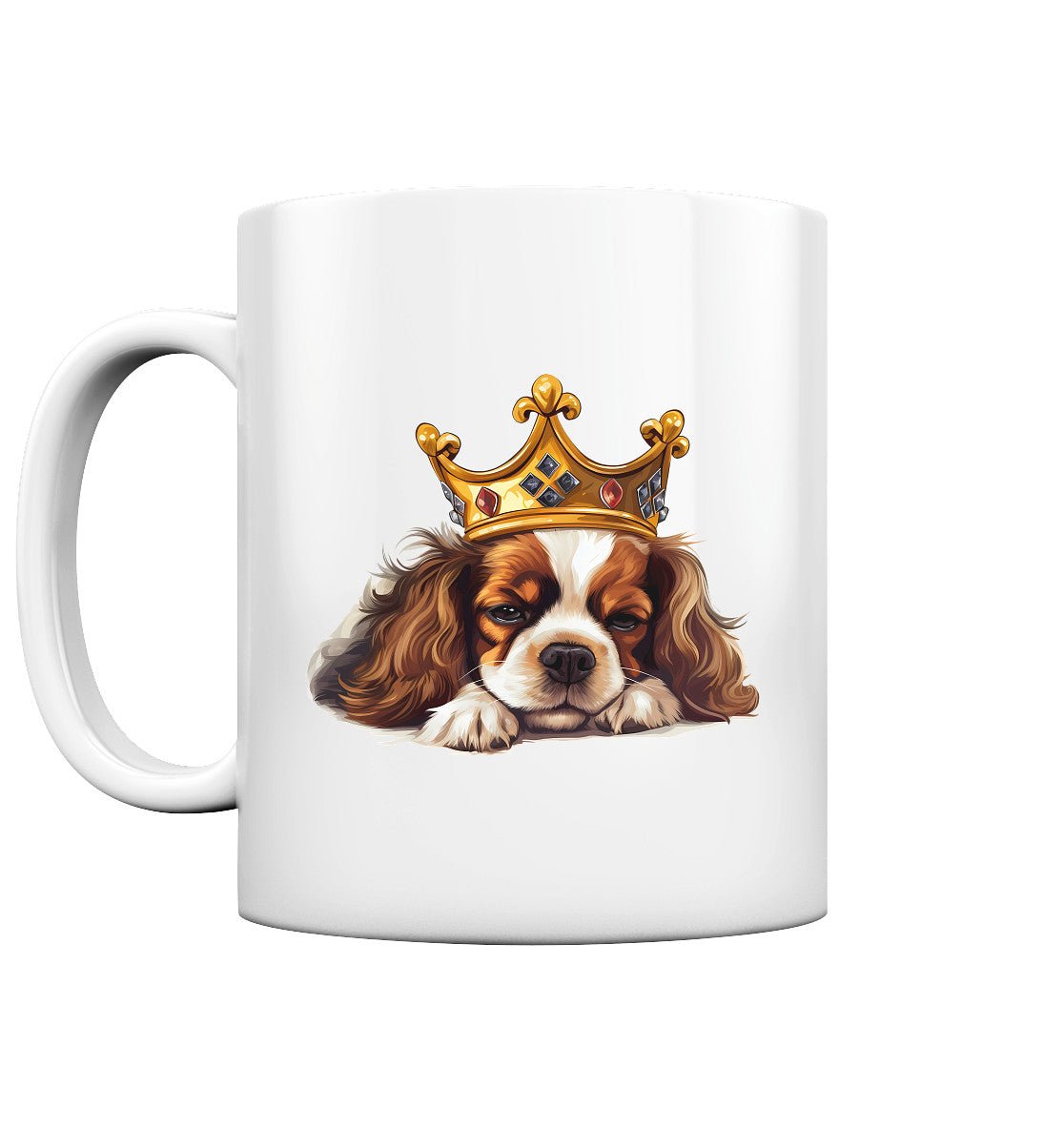 Schlafender Cavalier King Charles Spaniel blenheim - Tasse glossy - Multitalenty