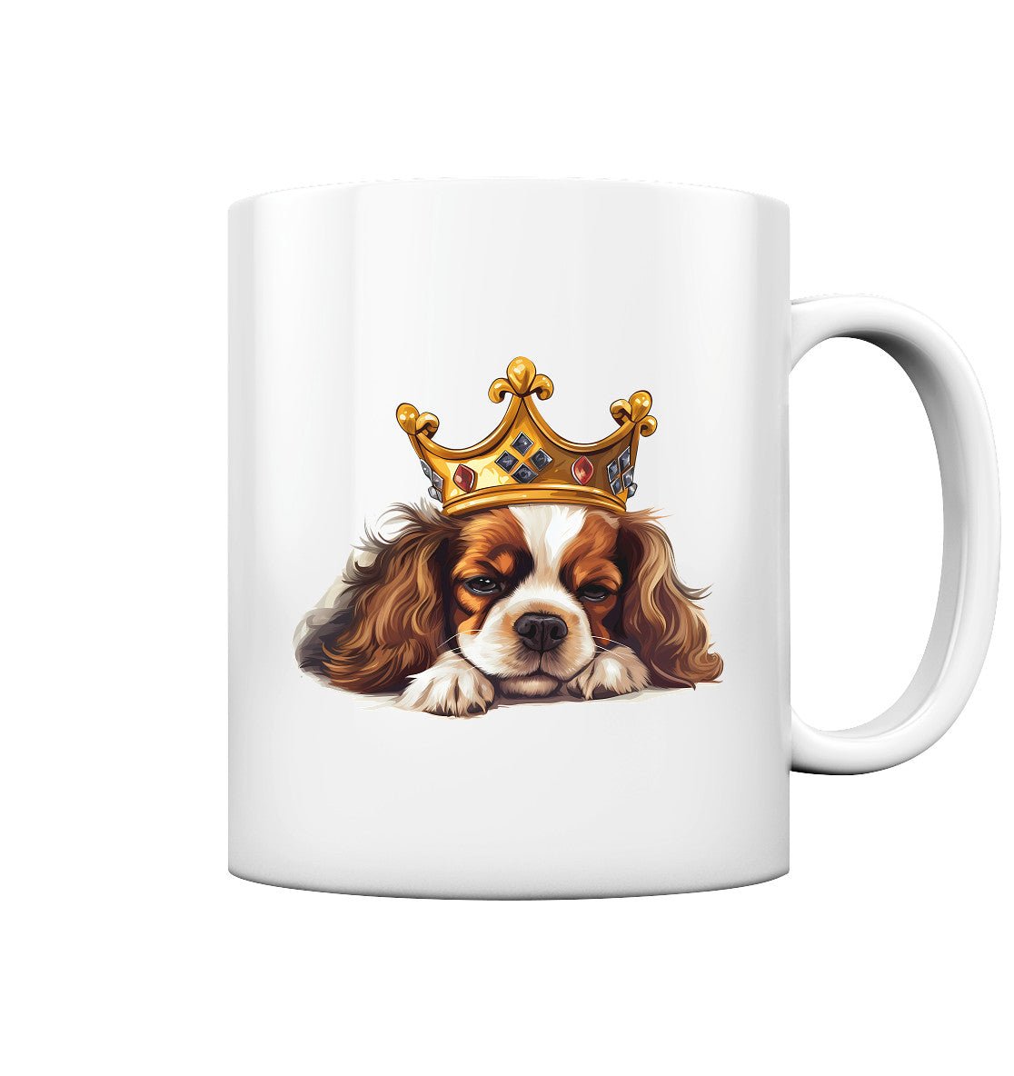 Schlafender Cavalier King Charles Spaniel blenheim - Tasse glossy - Multitalenty