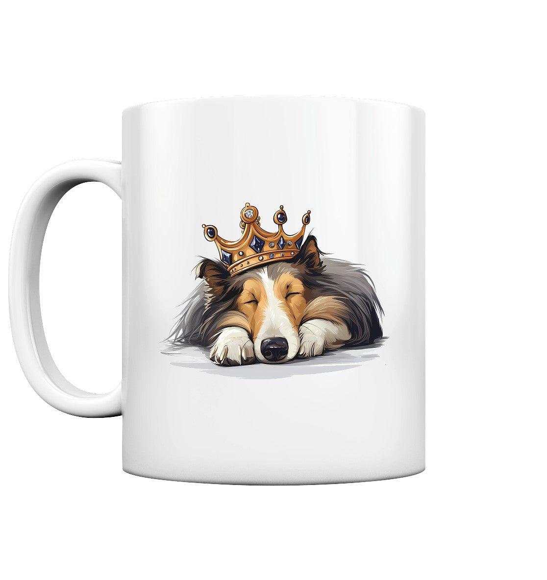 Schlafender Collie - Tasse glossy - Multitalenty