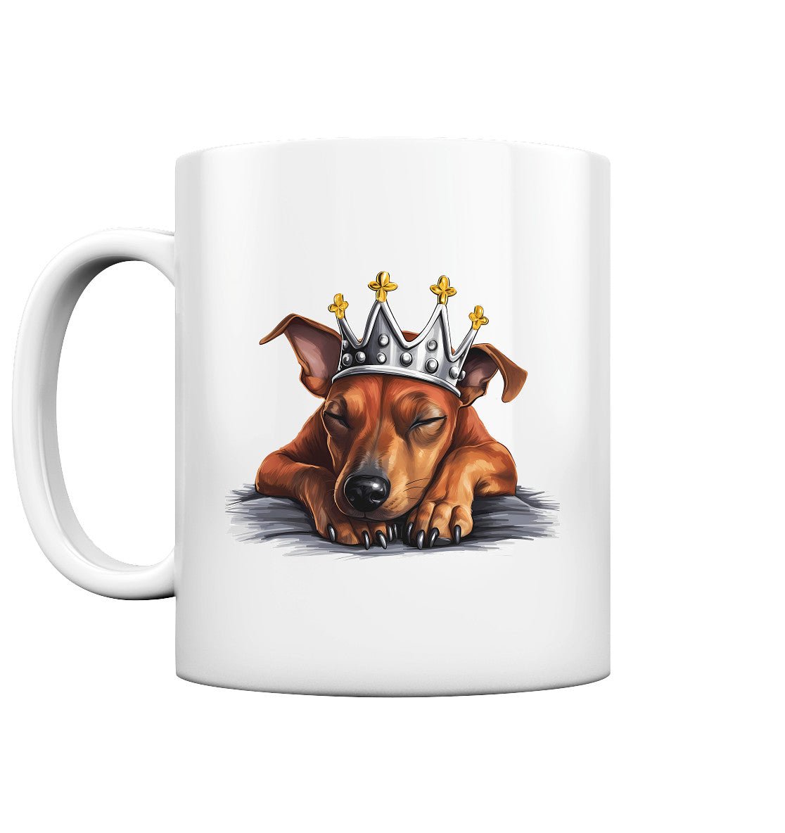 Schlafender Deutscher Pinscher - Tasse glossy - Multitalenty