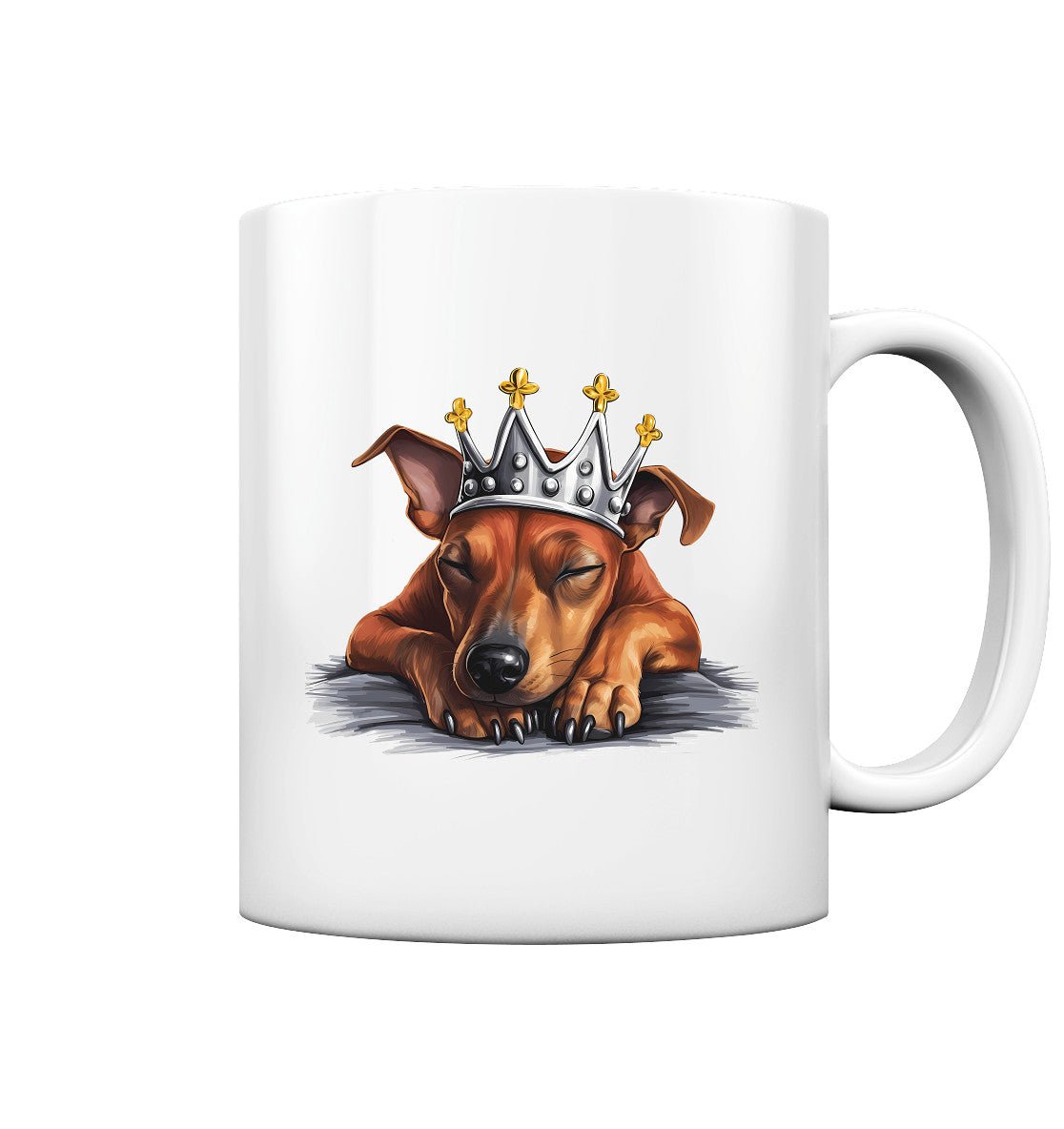 Schlafender Deutscher Pinscher - Tasse glossy - Multitalenty