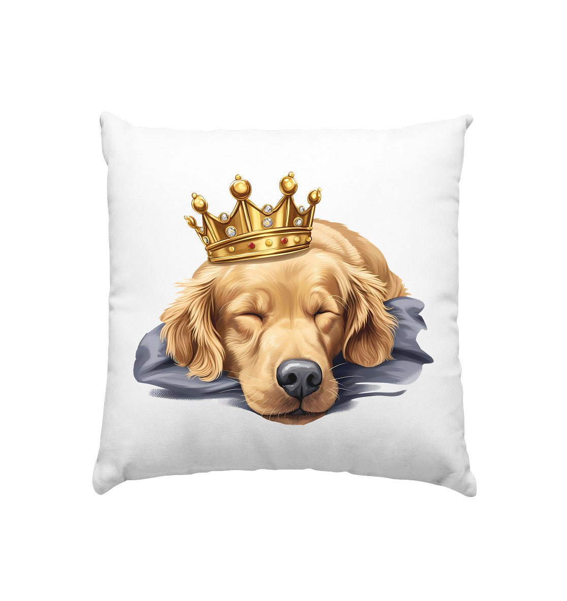 Schlafender Golden Retriever - Kissen 40x40cm - Multitalenty