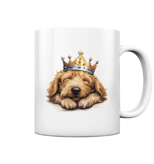 Schlafender Labradoodle - Tasse glossy - Multitalenty