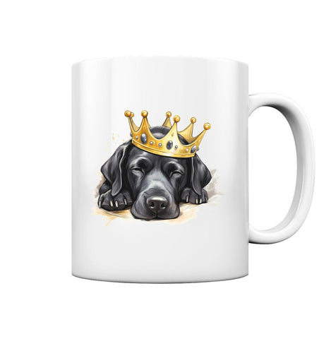 Schlafender Labrador schwarz - Tasse glossy - Multitalenty