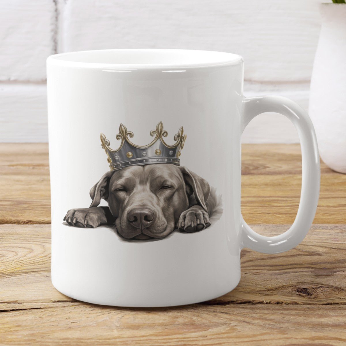 Schlafender Labrador silber - Tasse glossy - Multitalenty