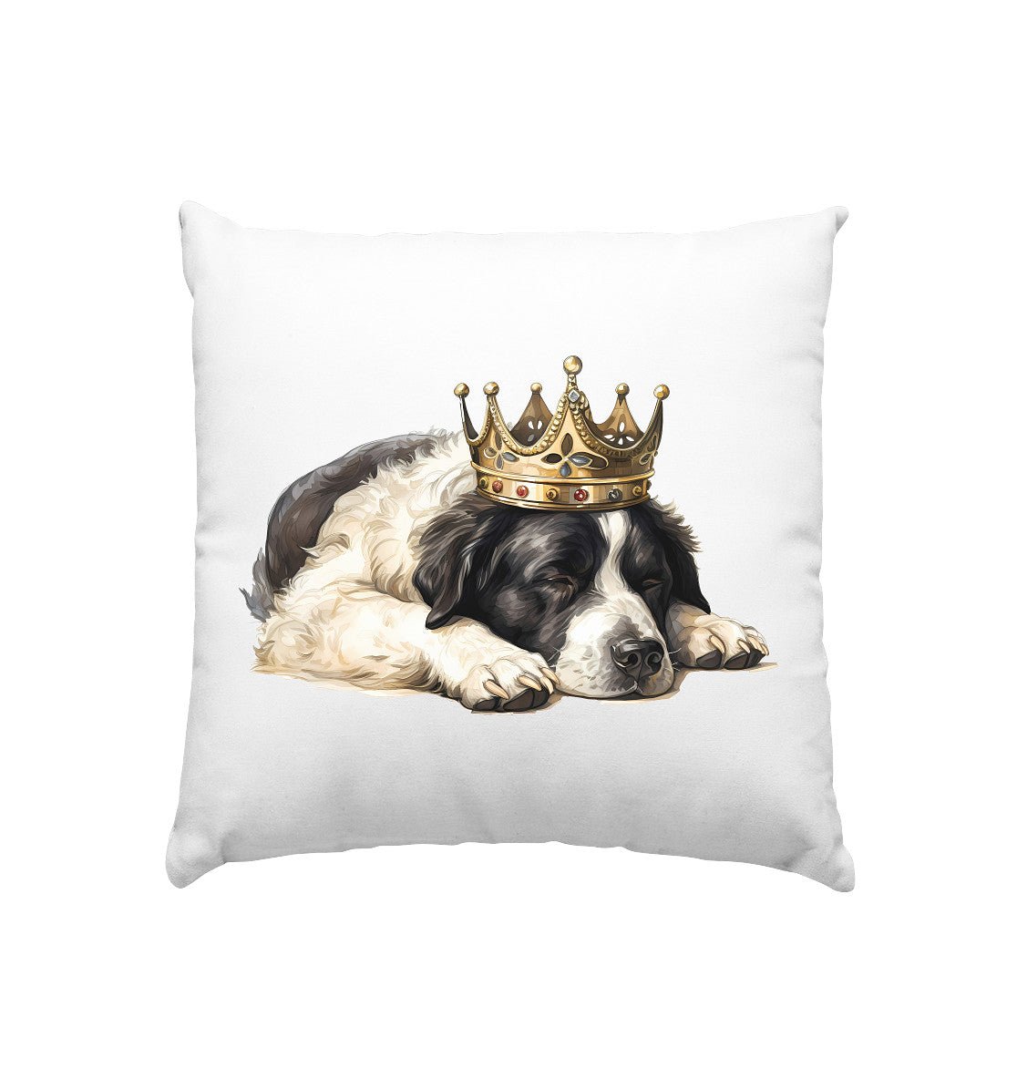 Schlafender Landseer - Kissen 40x40cm - Multitalenty