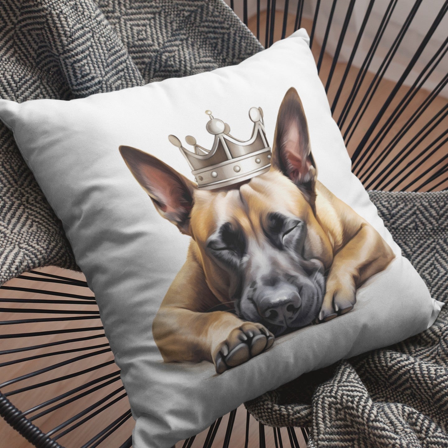 Schlafender Malinois - Kissen 40x40cm - Multitalenty