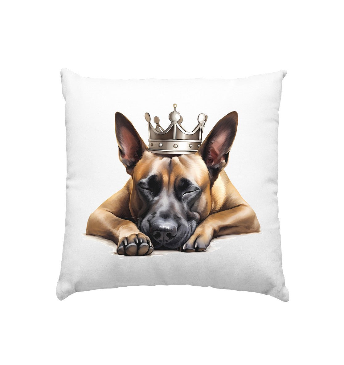 Schlafender Malinois - Kissen 40x40cm - Multitalenty