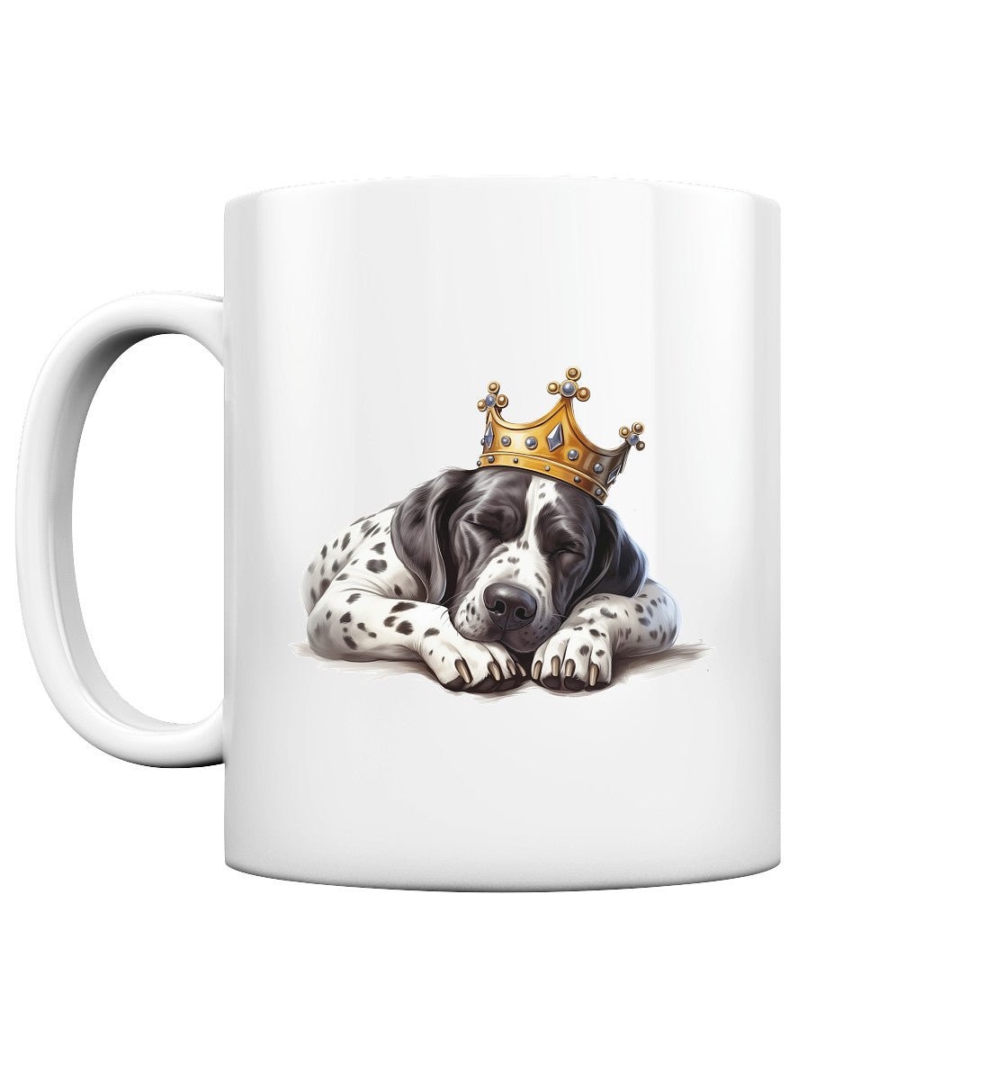 Schlafender Pointer - Tasse glossy - Multitalenty