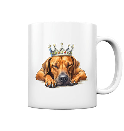 Schlafender Rhodesian Ridgeback - Tasse glossy - Multitalenty