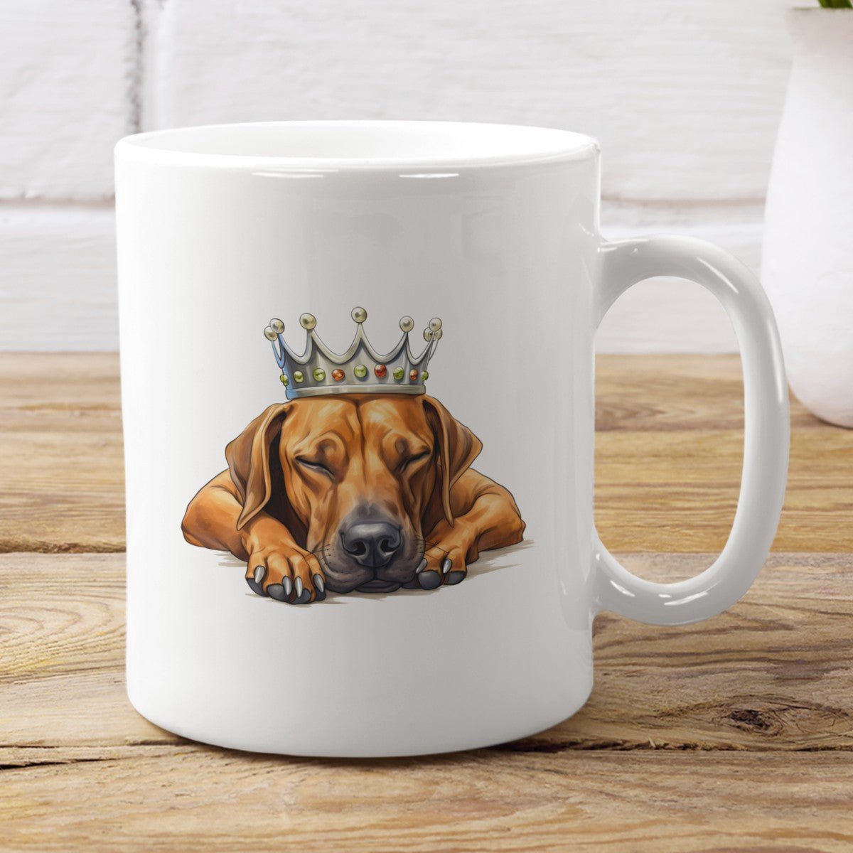 Schlafender Rhodesian Ridgeback - Tasse glossy - Multitalenty