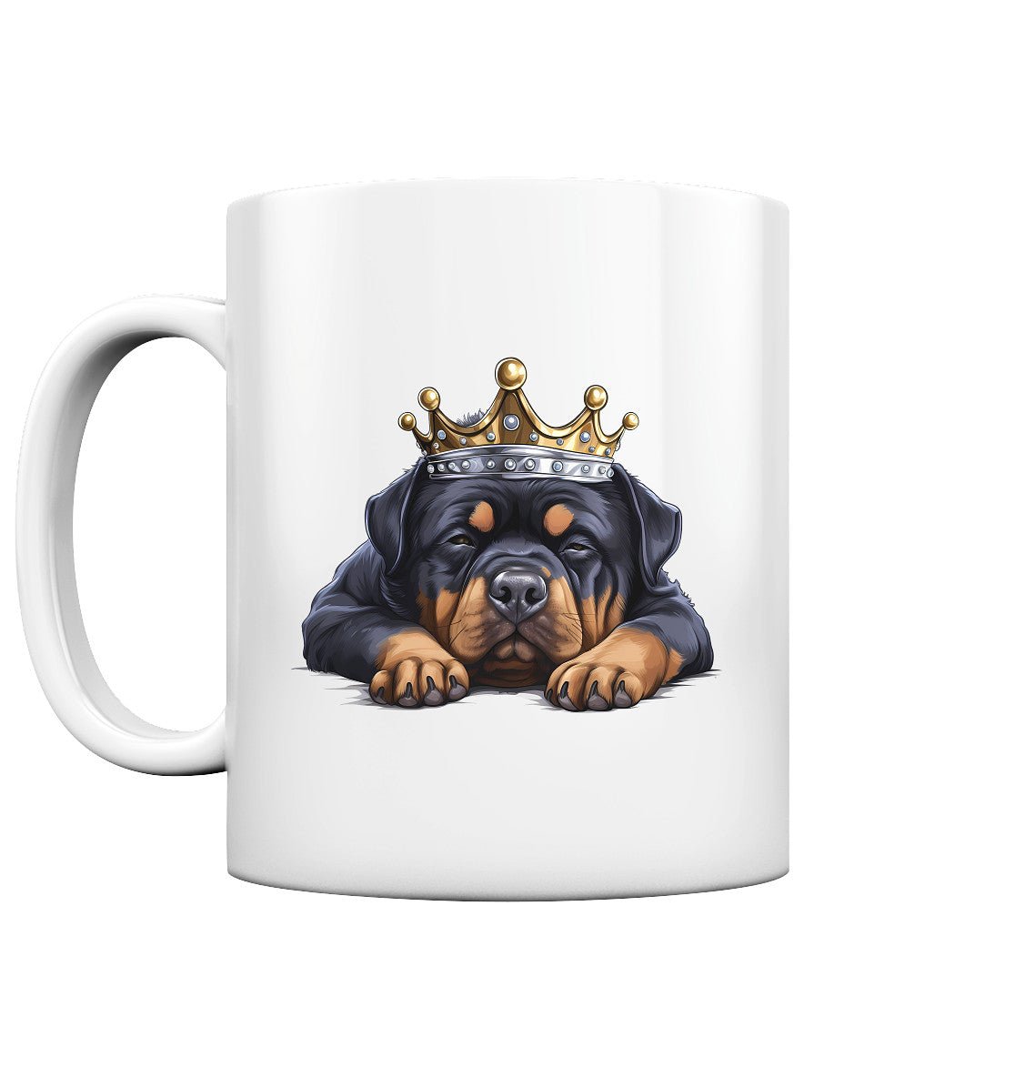 Schlafender Rottweiler - Tasse glossy - Multitalenty