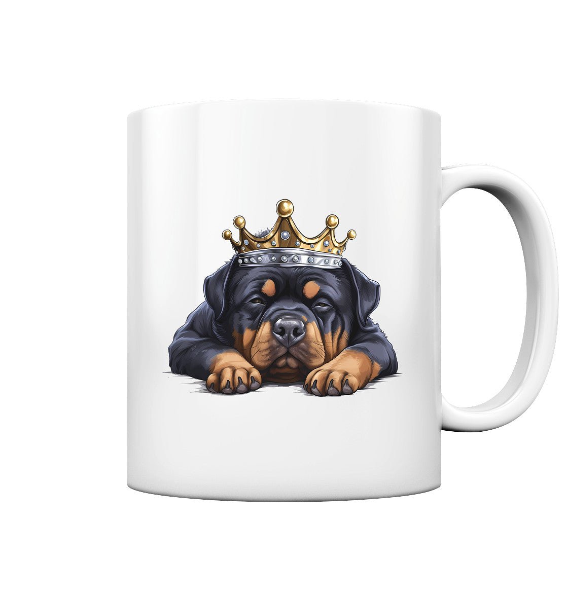 Schlafender Rottweiler - Tasse glossy - Multitalenty