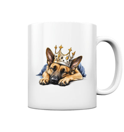 Schlafender Schäferhund - Tasse glossy - Multitalenty