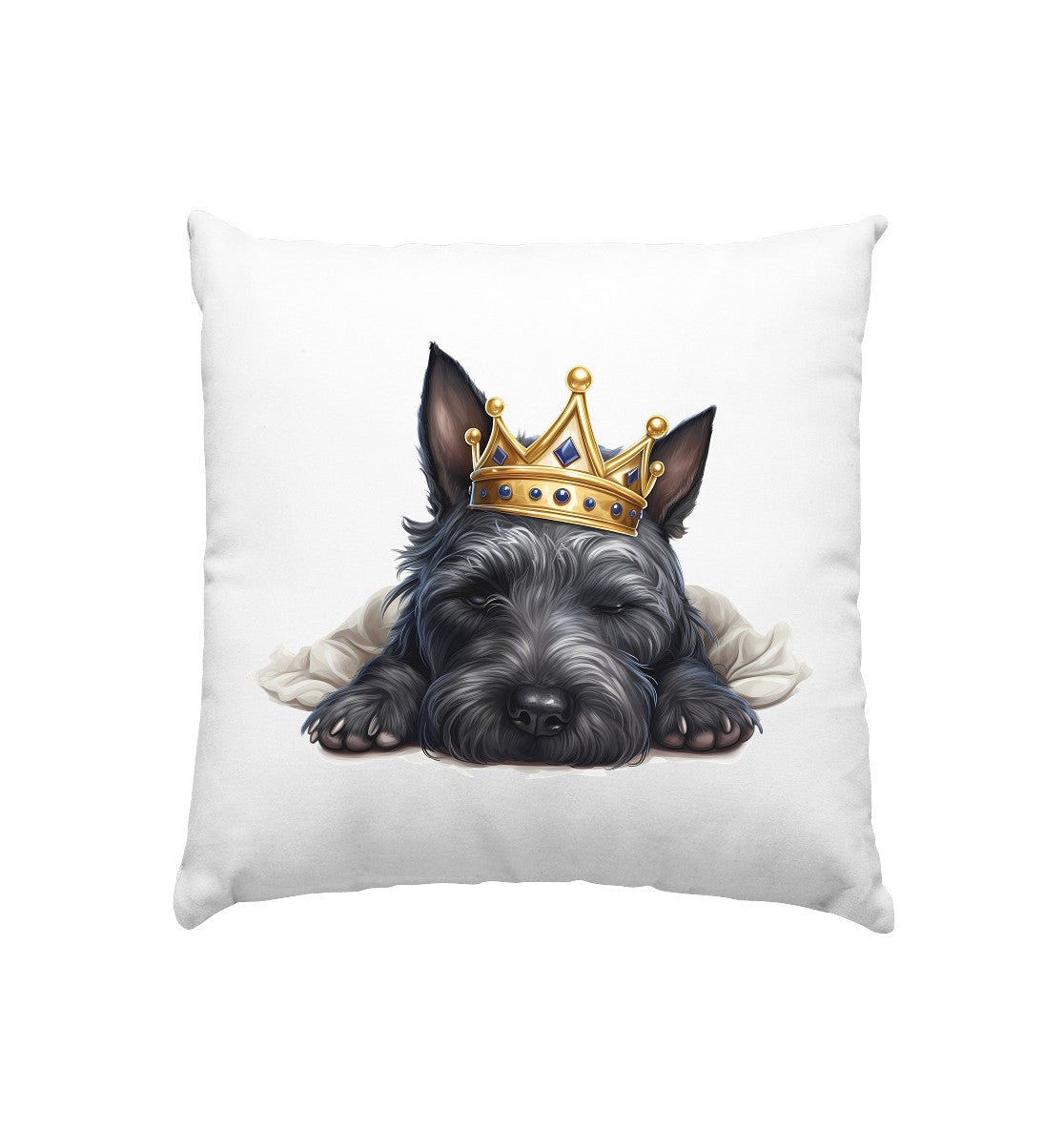 Schlafender Scottish Terrier - Kissen 40x40cm - Multitalenty