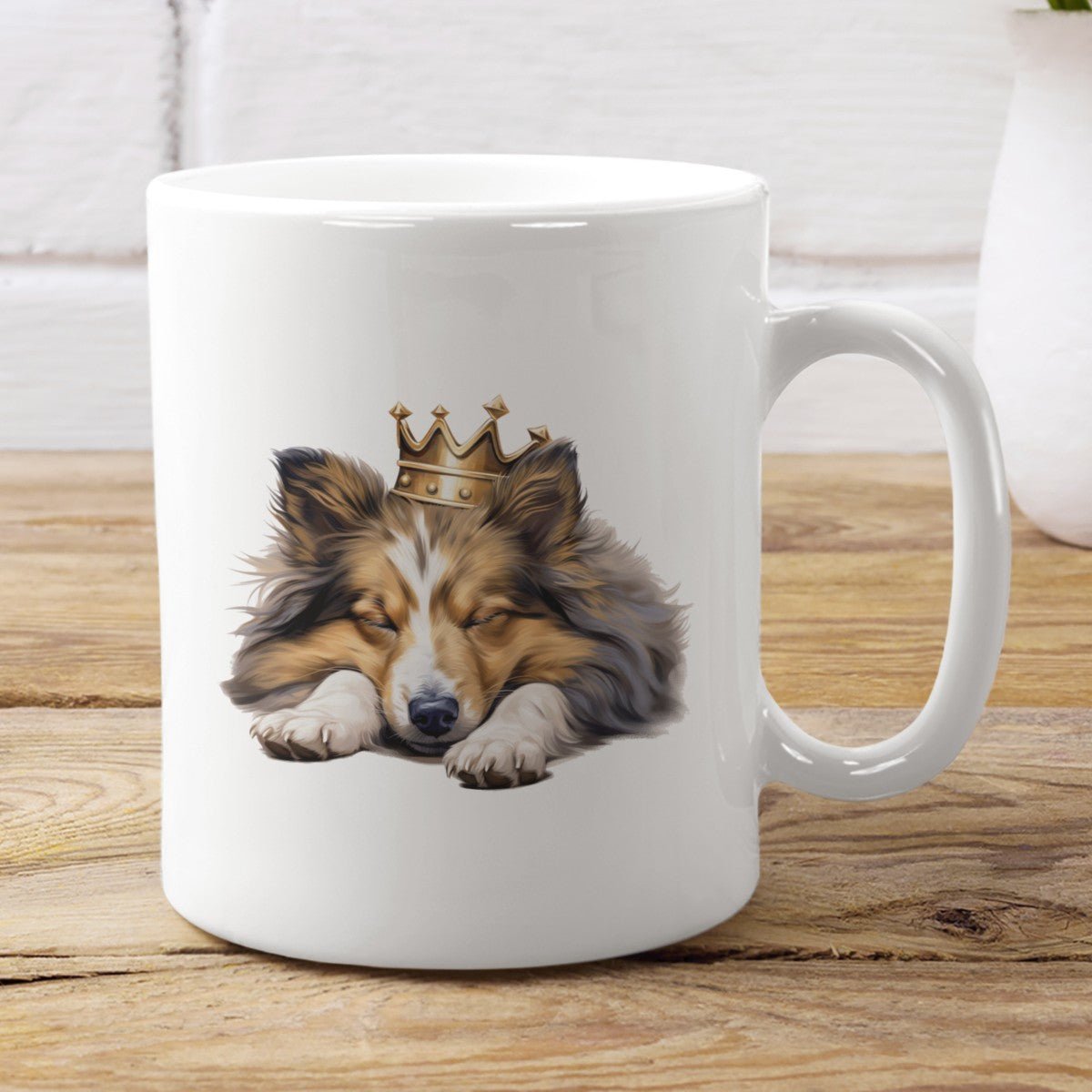 Schlafender Sheltie - Tasse glossy - Multitalenty