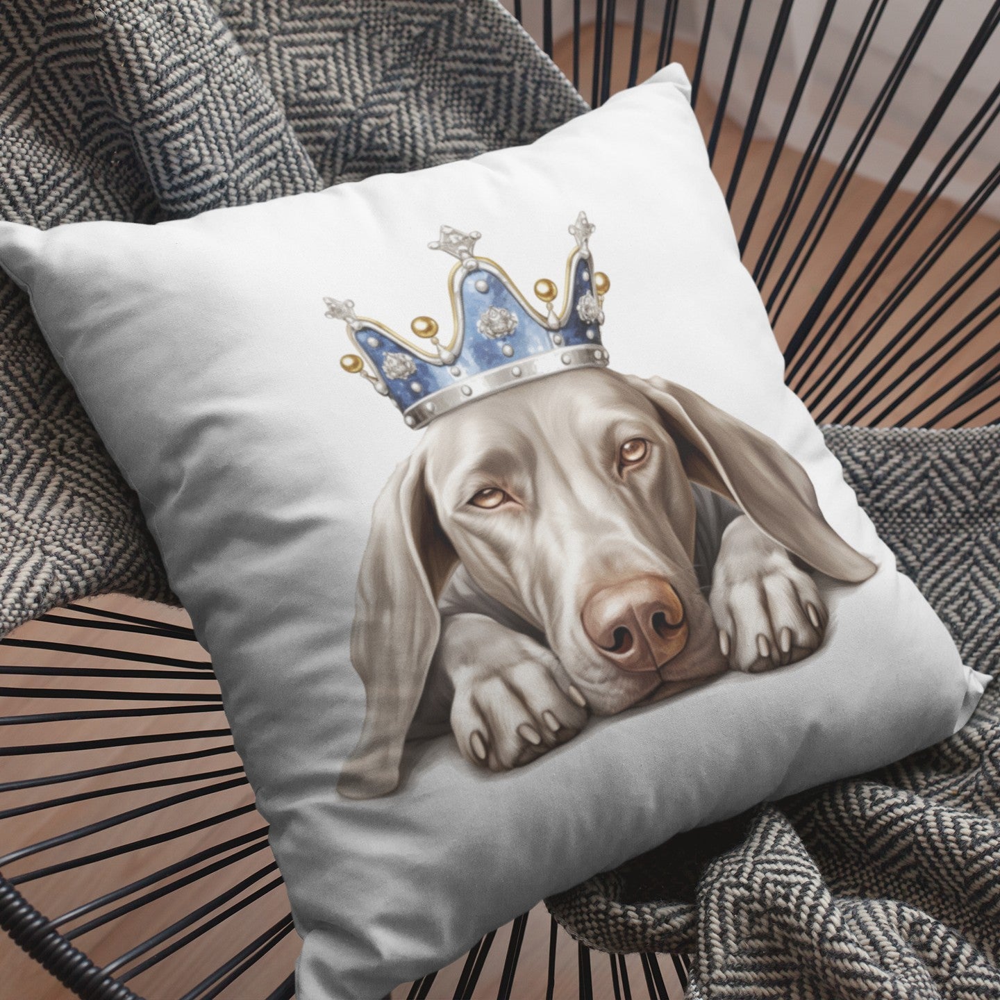 Schlafender Weimaraner - Kissen 40x40cm - Multitalenty