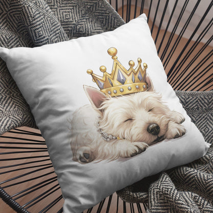 Schlafender Westie - Kissen 40x40cm - Multitalenty