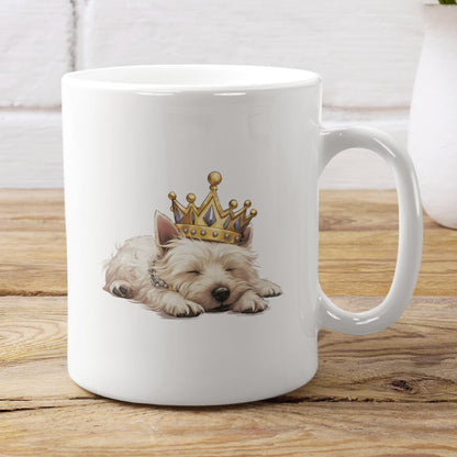 Schlafender Westie - Tasse glossy - Multitalenty