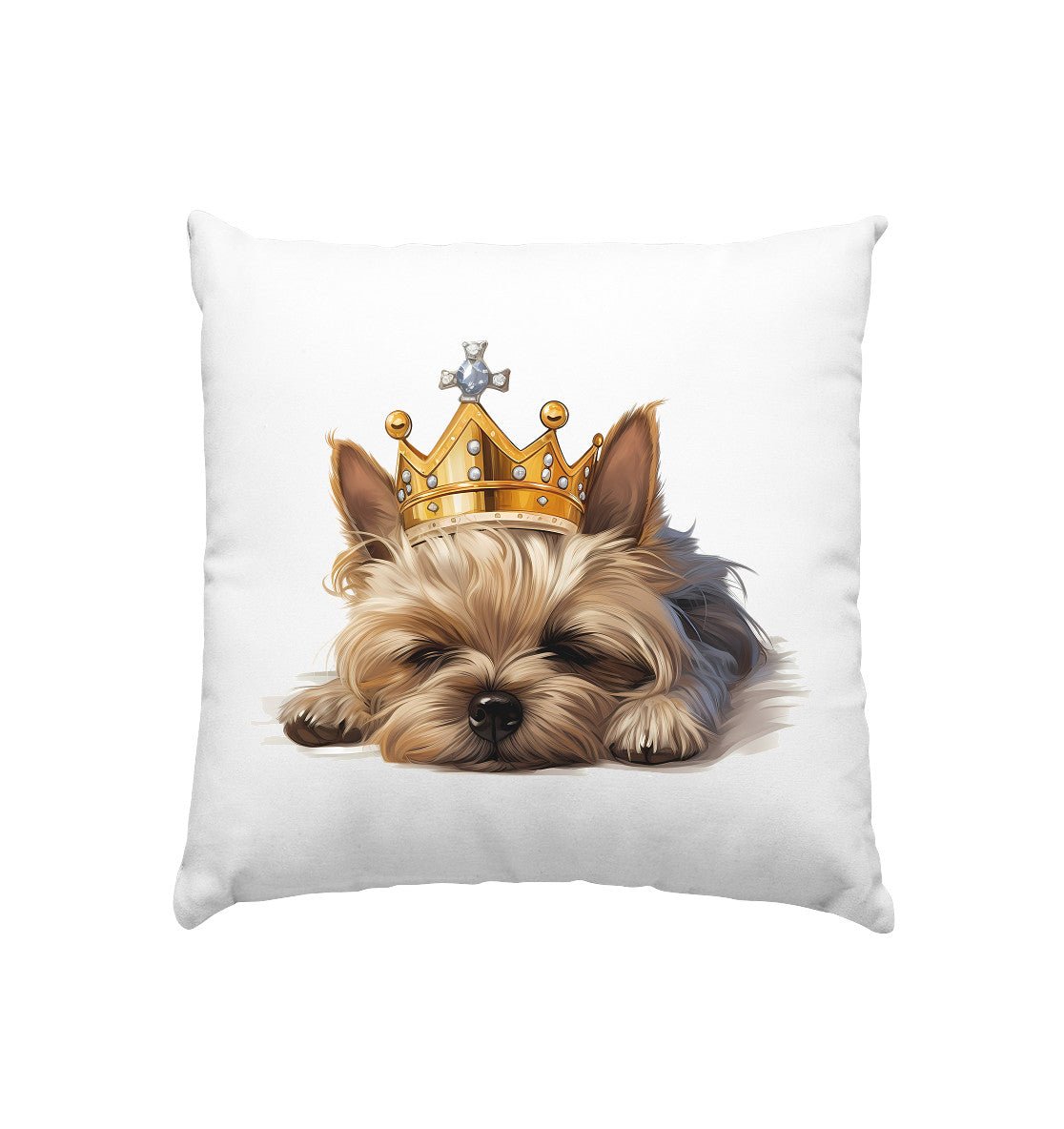 Schlafender Yorkshire Terrier - Kissen 40x40cm - Multitalenty