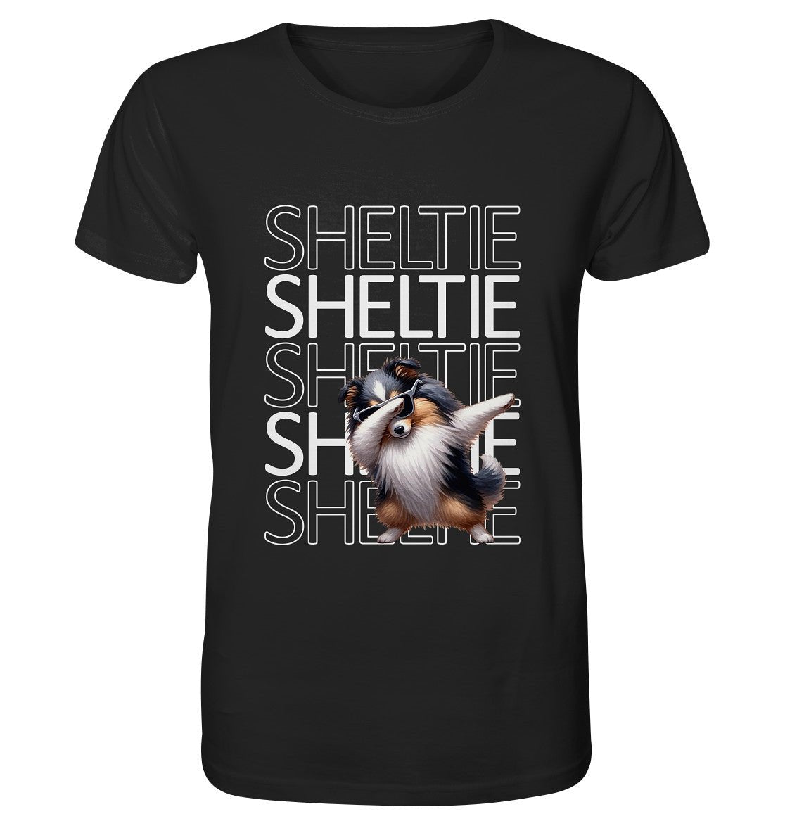 Sheltie Dab - Organic Shirt - Multitalenty